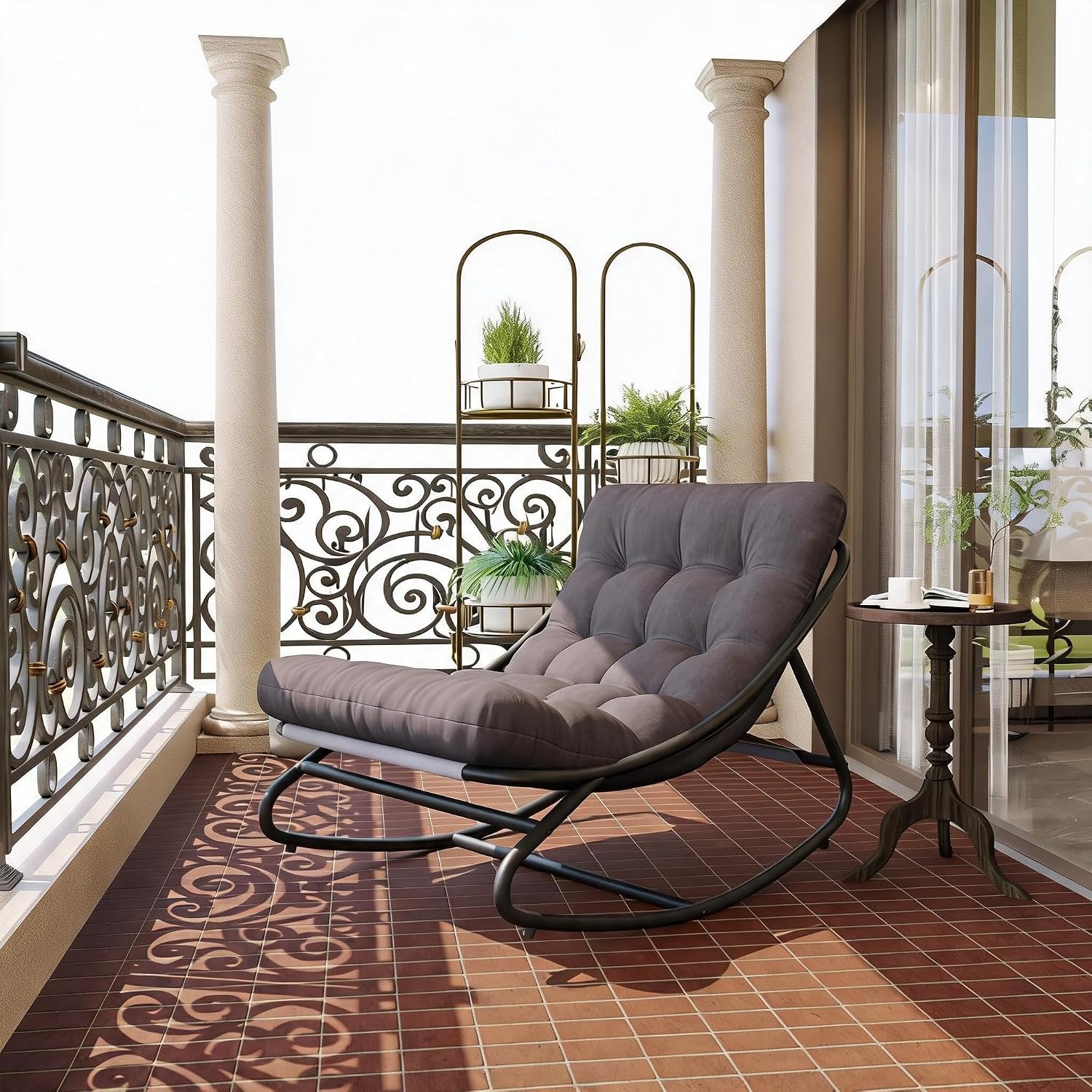 Büyük Boy Papasan Sallanan Bah - Outdoor Furniture Metal Chairs incelemesi ve fiyatı