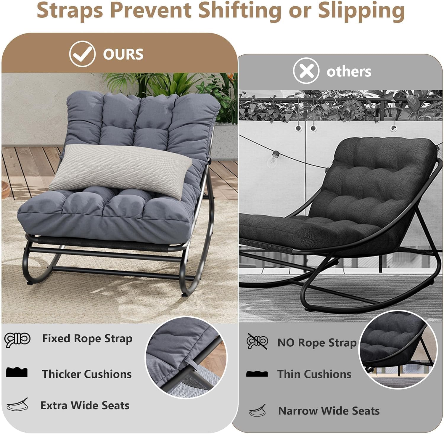Büyük Boy Papasan Sallanan Bah - Outdoor Furniture Metal Chairs incelemesi ve fiyatı