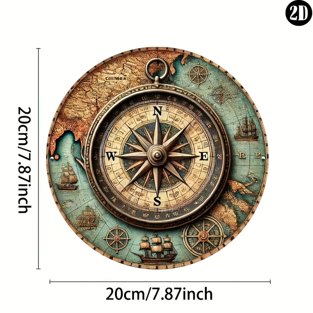 Eşsiz 2D Vintage Denizci Pusul - Outdoor Furniture Metal incelemesi ve fiyatı