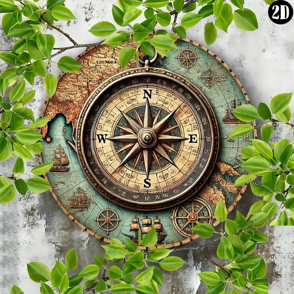 Eşsiz 2D Vintage Denizci Pusul - Outdoor Furniture Metal incelemesi ve fiyatı